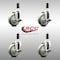 Service Caster 4 Inch 316SS Gray Poly Swivel 1 Inch Expanding Stem Caster Set Brake SCC SCC-SS316EX20S414-PPUB-TLB-1-4 - alternate 4